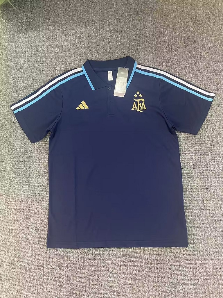 AAA Quality Argentina 23/24 Navy Blue Polo Shirts
